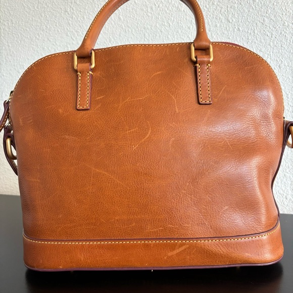 Dooney & Bourke Florentine Leather Domed Satchel - Picture 2 of 14